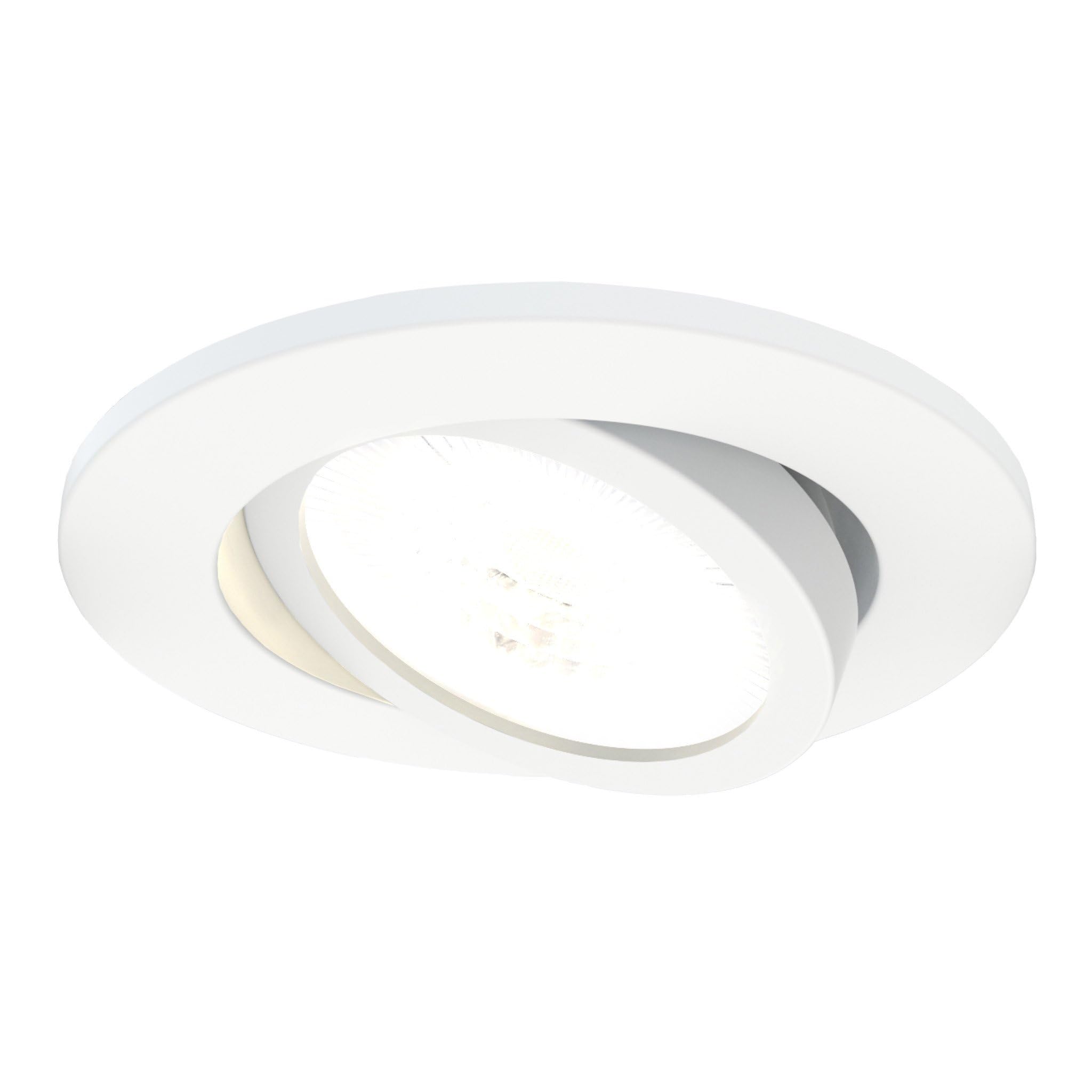 Ledvion - LED Downlight, White, Dimmable, 7W, IP65, CCT, COB, Ø90mm, 5 Year Guarantee