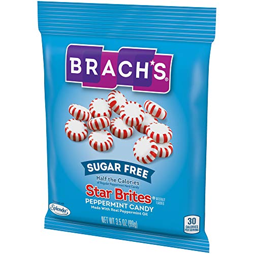 Brach's Sugar Free Star Brites Peppermints Hard Candy, 3.5 Ounce (Pack
