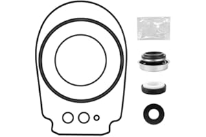 POKIN O-Ring Rebuild Repair Kit, for Pentair WhisperFlo/IntelliFlo Pool Pump Seal Gasket, Drain Plug/Lid/Diffuser O-Rings, Impeller Gasket, PS-1000 Shaft Seal, Fits Pumps Built 2-1-2008 and Later Series