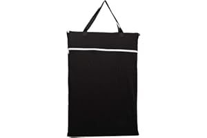 Hibaby Large Hanging Wet/Dry Cloth Diaper Pail Bag for Reusable Diapers or Laundry
