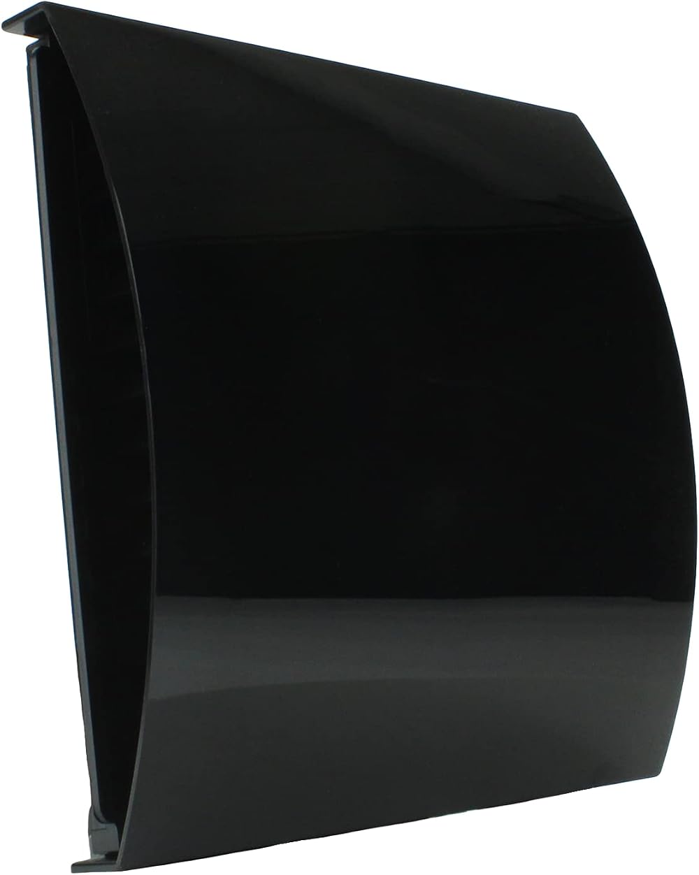 VENTS 100mm Black External Baffle Vent - Wind Sound Reducing for Extractor Fans