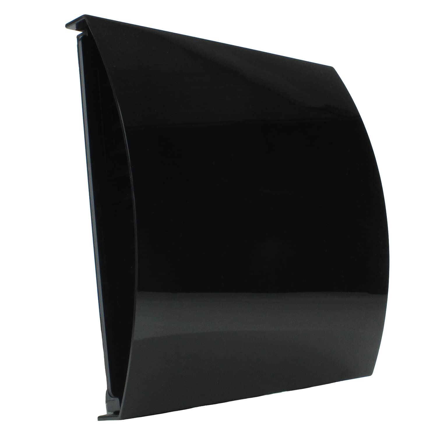VENTS 100mm Black External Baffle Vent – Wind & Sound Reducing Baffle for Extractor Fans & Ventilation Systems