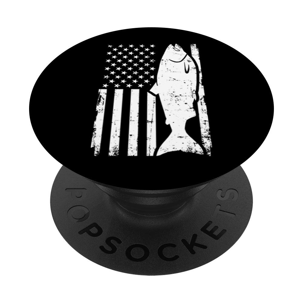 Salmon Fishing USA PopSockets Grip and Stand for Phones and Tablets