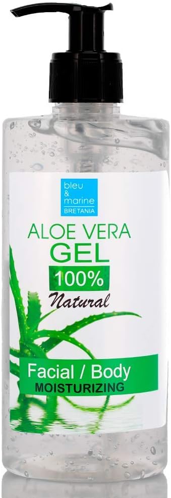 100% Pure Aloe Vera Gel, Hydrating Moisturizer for Face Body, and Hair, Soothes Sunburns, Provides Post-Shave Relief
