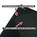 Reflex Lab Large Gaming Mouse Pad Mat, Stitched Edges, Waterproof, Ultra Thick 5mm, Silky Smooth- XL Mousepad 15”x11” Black