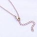 HooAMI Personalized Bar Necklace with Birthstones - Custom Made with 1 Name 1 Birthstone,Rose Gold