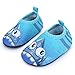JIASUQI Baby Barefoot Quick Dry Comfort Casual Water Shoes Socks,Blue Shark 18-24 Months