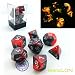 Bescon Two-Tone Glow-in-The-Dark Polyhedral Dice Set HOT Rocks, Luminous RPG Dice Set d4 d6 d8 d10 d12 d20 d% Brick Box Pack primary