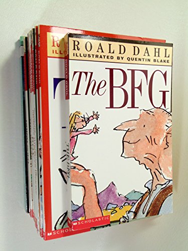 9 Roald Dahl Paperbacks- The BFG, The Twits, Esio Trot, The Giraffe and the Pelly and Me, George's Marvelous Medicine, Boy, The Witches, Going Solo, and Danny the Champion of the World