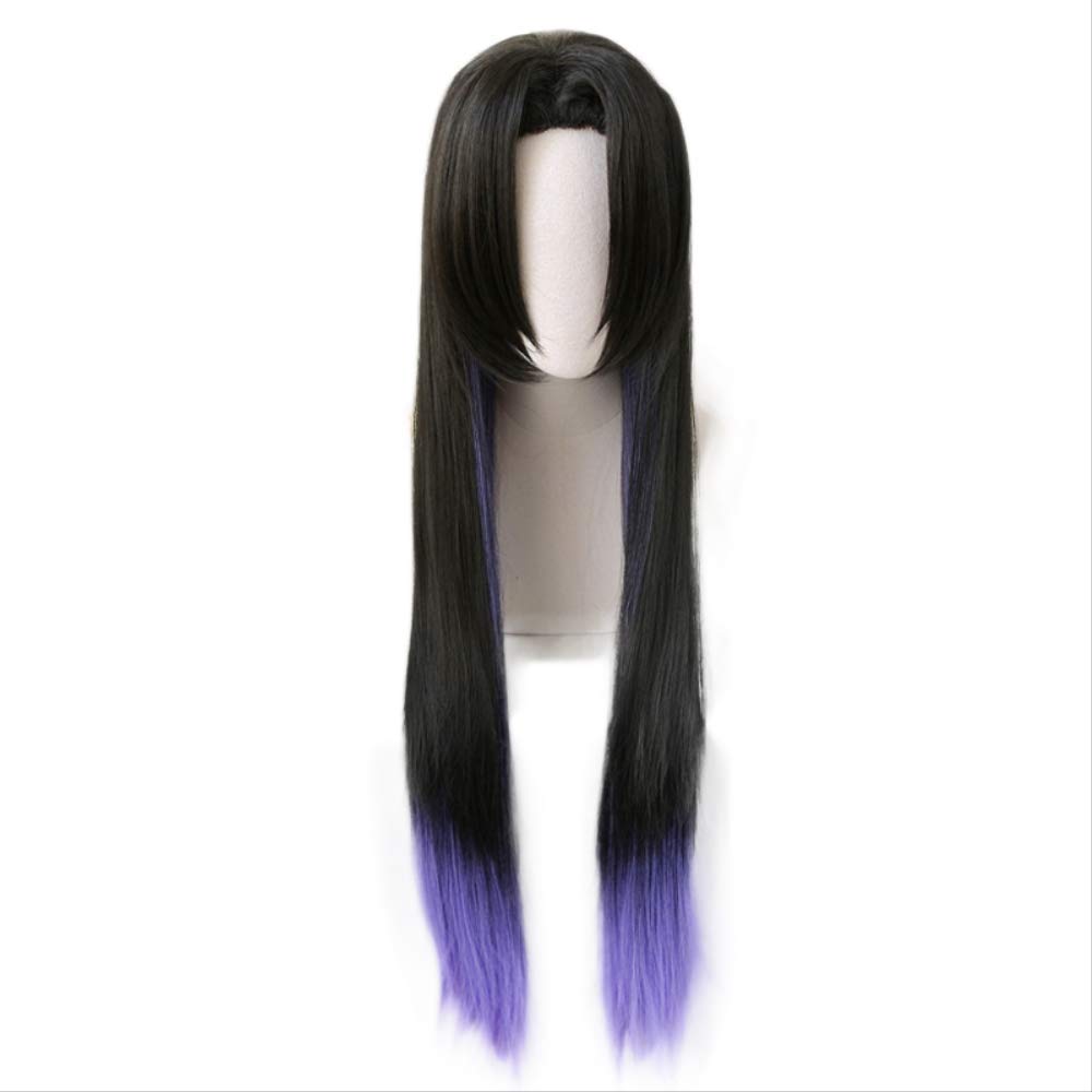 Anime Demon Slayer Kimetsu no Yaiba Kochou Kanae Cosplay Wig Long Straight Heat Resistant Synthetic 