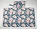 Sigzagor Baby Diaper Changing Mat Pad Portable Foldable Washable Compact Travel Nappy Waterproof Play Mat 30inx18.5in for Girls (Flowers)
