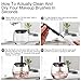 Makeup Brush Cleaner and Dryer, Portable Brushes Cleaner, Cleans and Dries Makeup Brushes in Seconds for All Size Makeup Brushes/ with 360 Rotation