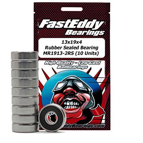 13x19x4 Rubber Sealed Ball Bearings MR1913-2RS (10 Units)