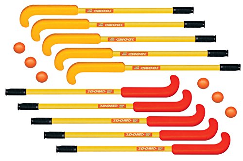 DOM 36 in SuperSafe Field Hockey Set, Includes 10 Sticks and 6 DOM-83 Balls
