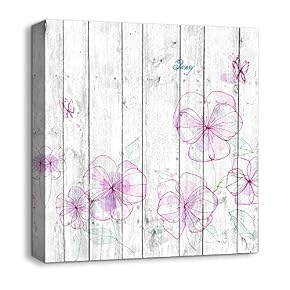 Canvas Wall Art Beautiful Flowers Painting...
