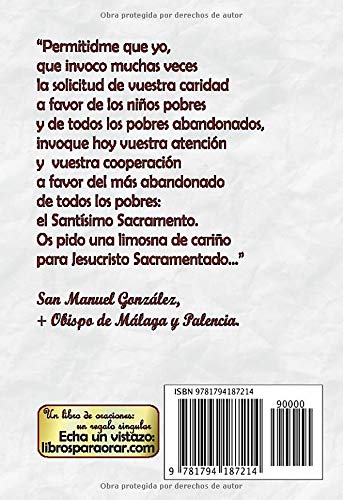 LIBRO DE ORACIONES EUCARÍSTICAS, ADORACIÓN Y VISITAS AL SANTÍSIMO SACRAMENTO: Incluye: Quince minutos con Jesús Sacramentado (Spanish Edition)
