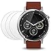 Screen Protector Compatible Moto 360 1st and 2nd Gen 46mm Smart Watch, AFUNTA 3 Pack Tempered Glass Film Anti-Scratch High Definition Shield