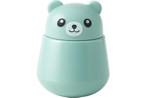 ZRHR Bear Pill Crusher Vitamins, Tablets Crusher and Grinder BPA-Free ABS, Easy to Grind & Clean, Leakproof Portable Crusher for Pets, Kids and Elders, Green