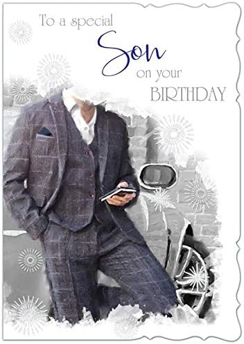 Biglietto Di Auguri Di Compleanno Grande Per Un Figlio Speciale 17 X 24 Cm Con Scritta Loved Very Much Amazon It Cancelleria E Prodotti Per Ufficio