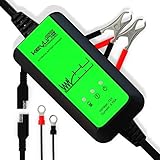 Trickle Charger 12V - Automatic Battery Maintainer Tender Desulfator | 5 Stage Smart Conditioner for Perfect Battery Charging & Maintenance Great for Motorcycle Jetski etc. by KeyLine Chargers USA