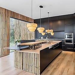 Teru Ji Kaikang Bamboo Pendant Light,18.5" Boho