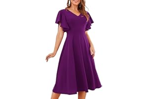 Bridesmay Cocktail Dresses for Women 2024 Wedding Guest Midi Dress with Sleeves Formal Tea Party Dress for Women