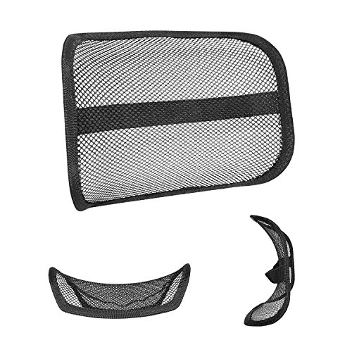 Mesh Lumbar Support for Auto Car Seat or Office Chair, VEY Breathable Seating Massager Cushion for Car Seats Office Chair 15” x 12” x 5.5" (Original) - Thumbnail 5