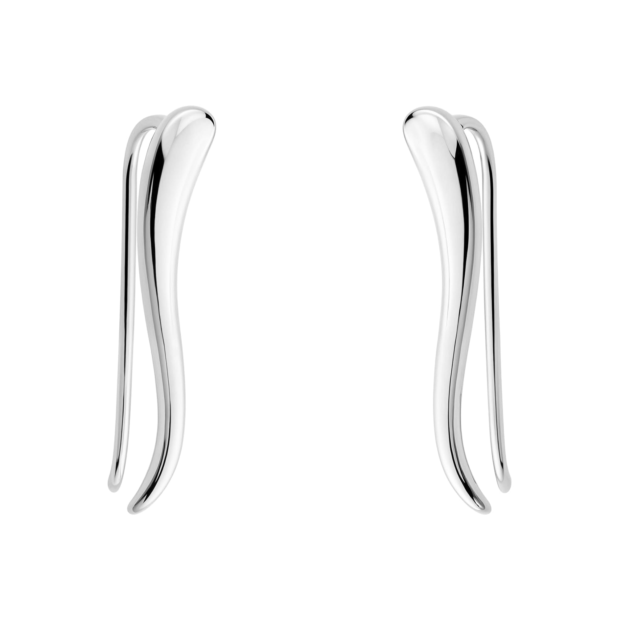 SOFIA MILANI - Women's Earrings 925 Silver - Curved Ear Climber - E0808