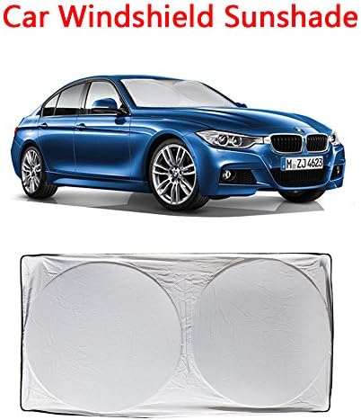 Car Windshield Sunshade - Car Sun shade(63 x 33.5 Inches),Car Sun Protector to Keep Your Vehicle Cool And Damage Free,Blocks UV Rays Sun Visor Protector,210T Fabric Hightest Quality in the Market