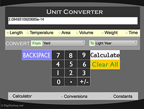image for DigiGalaxy Scientific Calculator with Unit Converter & Physical Consta