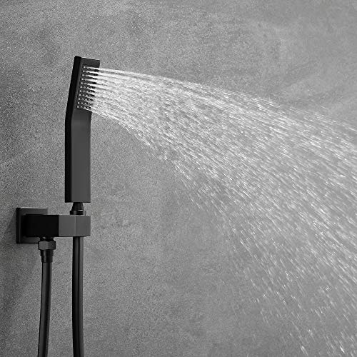 Ceiling Mounted Rain Shower System, SHAMANDA Luxury Brass Shower Faucet