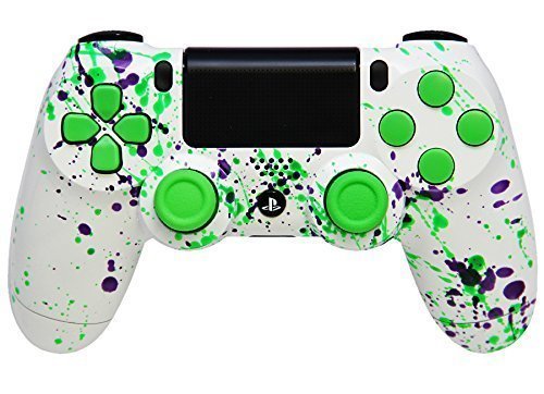 Sony PS4 CUH-ZCT2 Modded Controller - Black/White With 40 Rapid Fire MODS