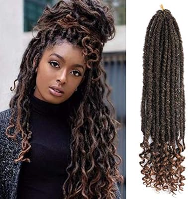 6packs 14inch Goddess Faux Locs Soft Crochet Braids Hair Mambo