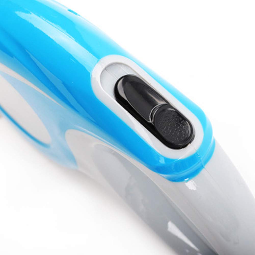 Retractable Dog Leash with Anti-Slip Handle-Strong Polyester Fibre Ribbon 16ft 10ft Great for Small, Medium & Large Dogs-1 Button Control (16 feet, Black)