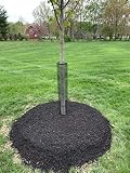 Rigid Plastic Mesh Tree Bark Guard Protector (48" Tall x 4" Diameter (5 Pack))