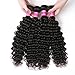 Perstar Hair 8A Grade Uprocessed Brazilian virgin hair 4 Bundles Deep Wave Vigin Hair Remy Human Hair Extension Natural Color (20 22 24 26, Natural Color)