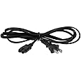 SF Cable 2ft 18 AWG 2-Slot Polarized Power Cord (IEC320 C7 to NEMA 1-15P)