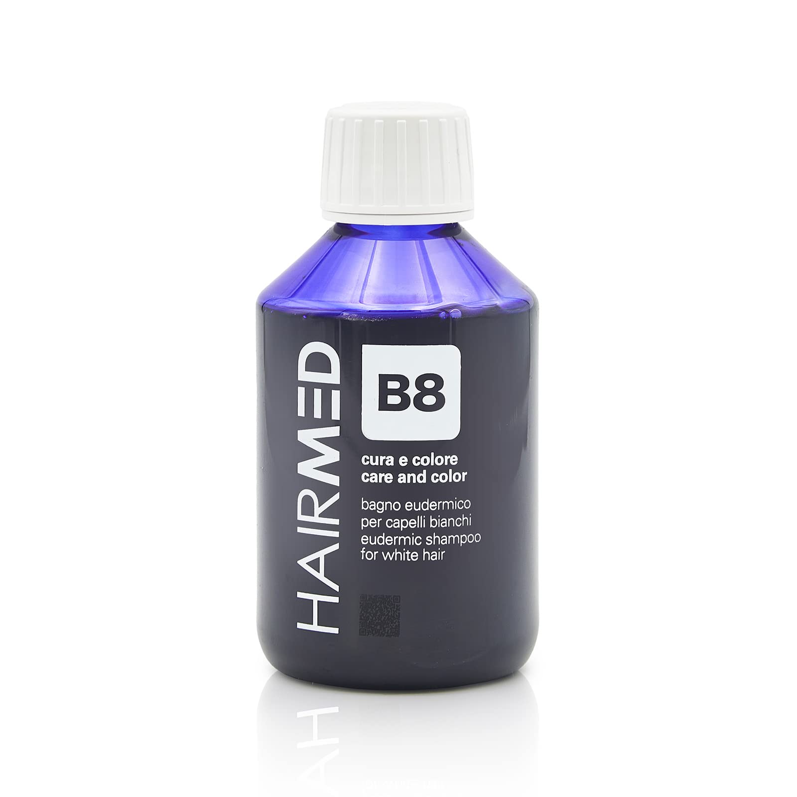 HAIRMED B8 Professional Purple Shampoo - 200 ml for White, Grey, Blonde & Bleached Hair