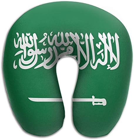 WEN7Q Flag Of Saudi Arabia U-shaped Memory Foam Neck Pillow Soft Travel Pillow Airplane Car Office Pillow For Adult And Kids