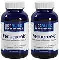 Fenugreek Healthy Blood Sugar Level Support Big Bulk Suplements Standardized 50% Saponins 600mg 360 Capsules 2 Bottles