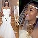 Wedding Headband for Bridal Headpiece Jewelry Handmade Crystal Rhinestone Vintage Beads Satin Ribbon Women Hair Band Accessories BlueTop