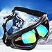 Aphse Outdoor Glasses Snowboard Ski Goggles Sunglasses Eyewear Adjustable UV Protective Portable Motorcycle Goggles Eyewear Dust-Proof Protective Combat Goggles Play Games Protective Glasses