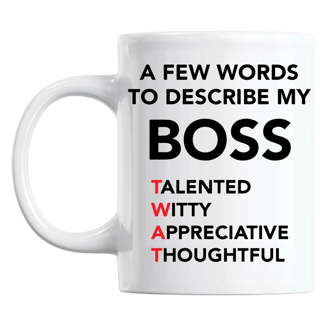 Funny Mug Office Mugs Secret Santa Gift Rude A Few Words to Describe My Boss
