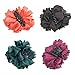 4 Counts Silk Flower Bow Large Girls' Hair Claw Jaw Clips For Women Hair clamps