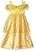 Disney Girls' Toddler Princess Fantasy Nightgown, Belle-Yellow, 3T