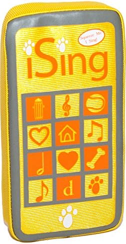 Celebrity Pet Toys iSing Musical Dog Toy, 'Pet Me', Yellow
