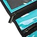 BAGSMART Hanging Travel Jewelry Roll Bag with Zippered Compartments for Earrings & Necklaces & Ring, Blue