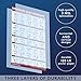 Palace Learning QUICKFIT 2 Pack - Resistance Bands and Resistance Loops Workout Posters - Set of 2 Laminated Charts - Resistance Band Tubes and Loops Exercise Charts (Laminated, 18