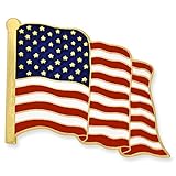 PinMart's American Flag Lapel Pin Proudly Made in USA