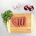 Eco&Life Bamboo Cutting Board with Groove - Professional Grade Cutting Board Features Engraved Measurements For Meat and Veggie Prep Fine Cuts - Perfect Size, Thick, Eco-Friendly (Extra large)